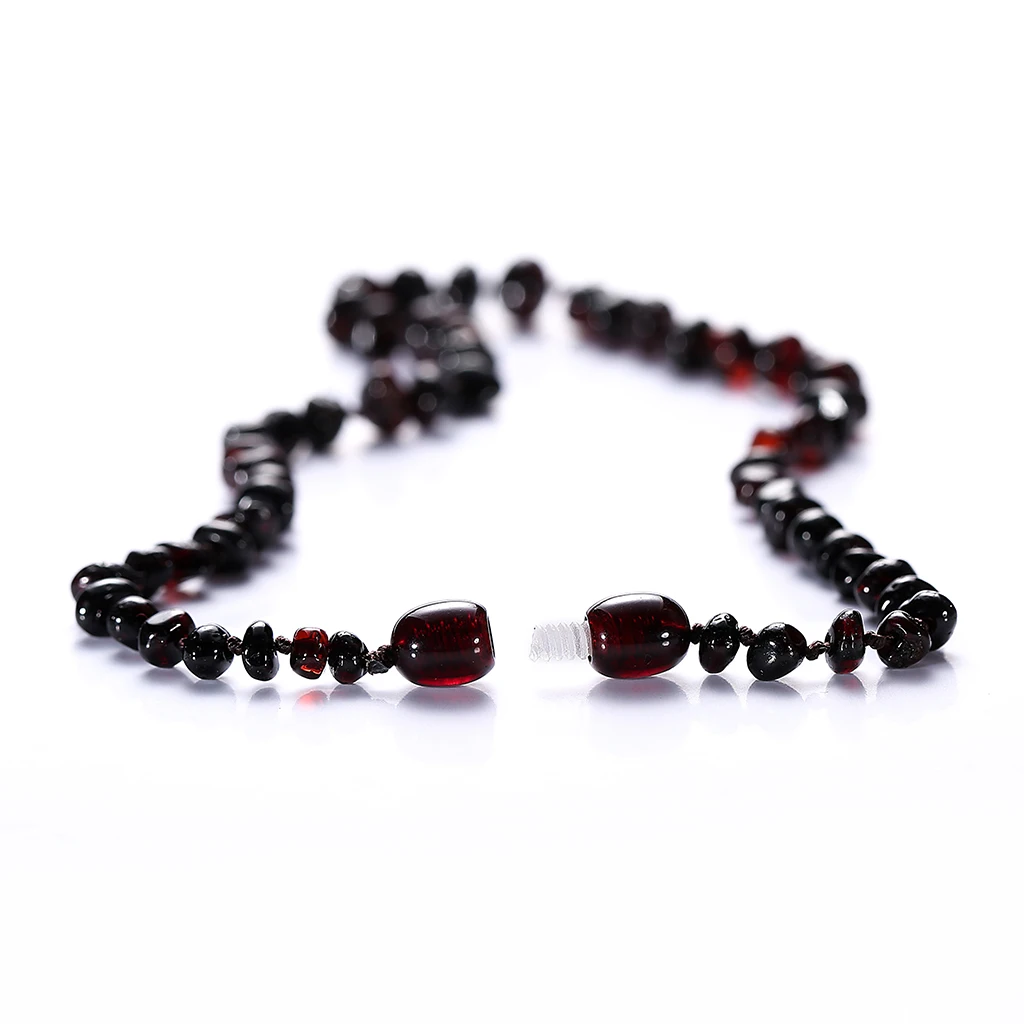 Baltic Amber Teething necklace/браслет для мальчика(вишня)-ручная работа в литовском стиле-Проверено лабораторией подлинный-3 размера