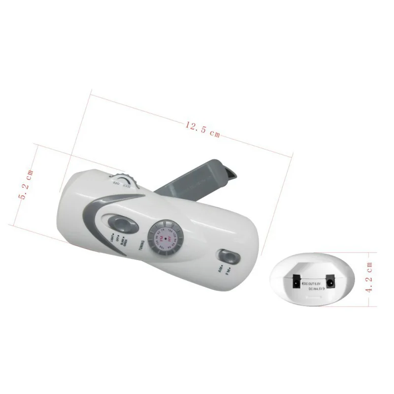 Новый 3 светодиодный ный ручной динамический мигающий фонарь с AM и FM радио