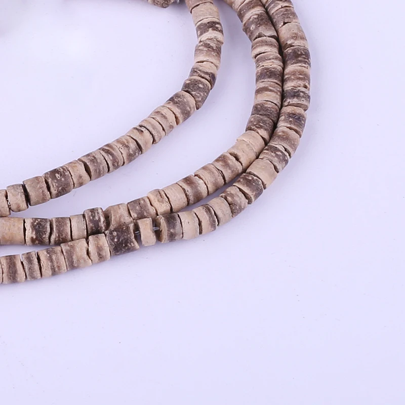 4 мм светло кофейный кокосовый корпус бусины натуральный простой плоский круглый