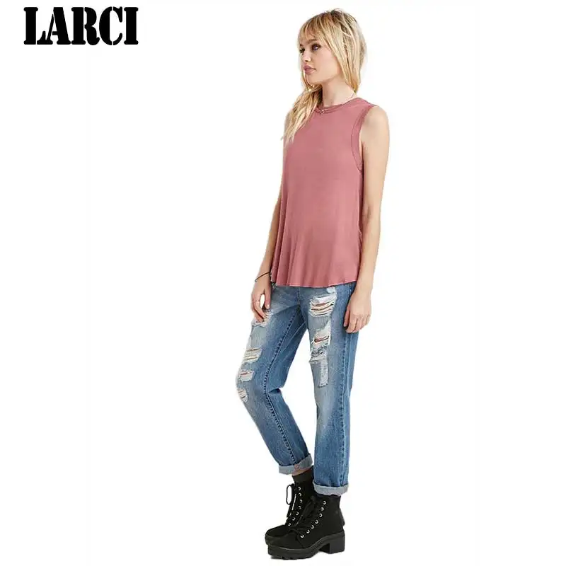 Новая мода Повседневное Для женщин футболки плюс Размеры без рукавов 2018 Лето рок