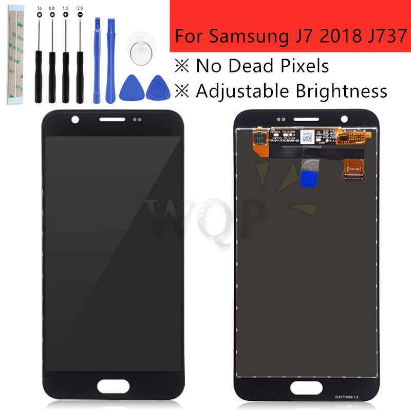 ЖК-дисплей с дигитайзером сенсорного экрана для Samsung Galaxy J7 2018 J737 J737P запасные