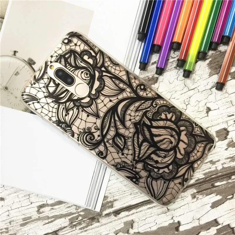 Huawei nova 2i Case Silicon mandala totem Painting Soft TPU Back Cover for Phone fitted shell |