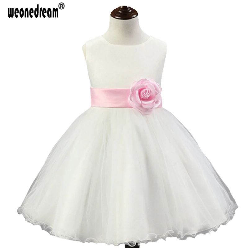 WEONEDREAM High Quailty Girls New Wedding Gowns Kids Formal Communion Flower Dress Infant Pageant Dresses for | Детская одежда и