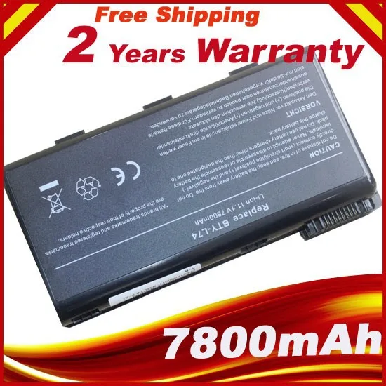 

7800mah Battery BTY-L74 For MSI CR700 CX600X CX610 CX620 CX620X CX630 CX700