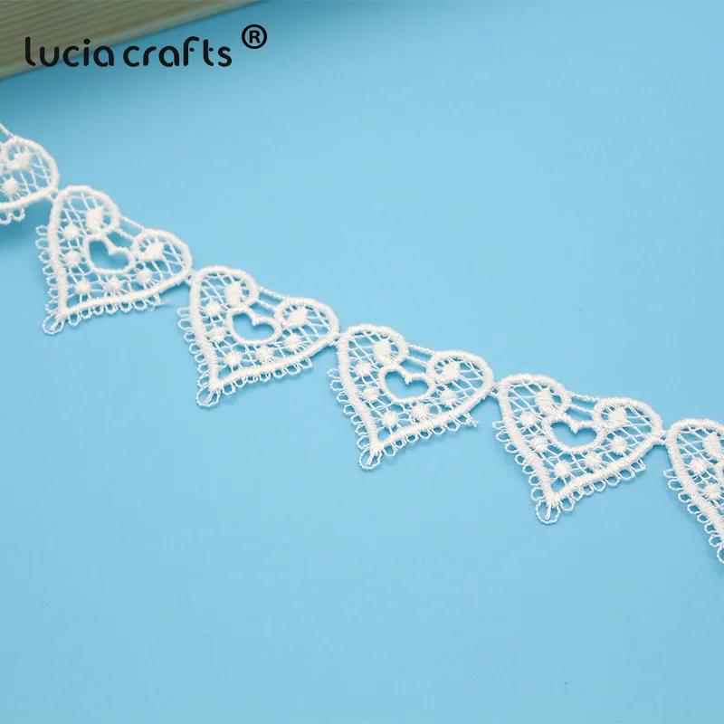 Продажа Lucia Crafts 1 ярд/2 ярд кружевная вышивка отделка ленты пэчворк свадебная