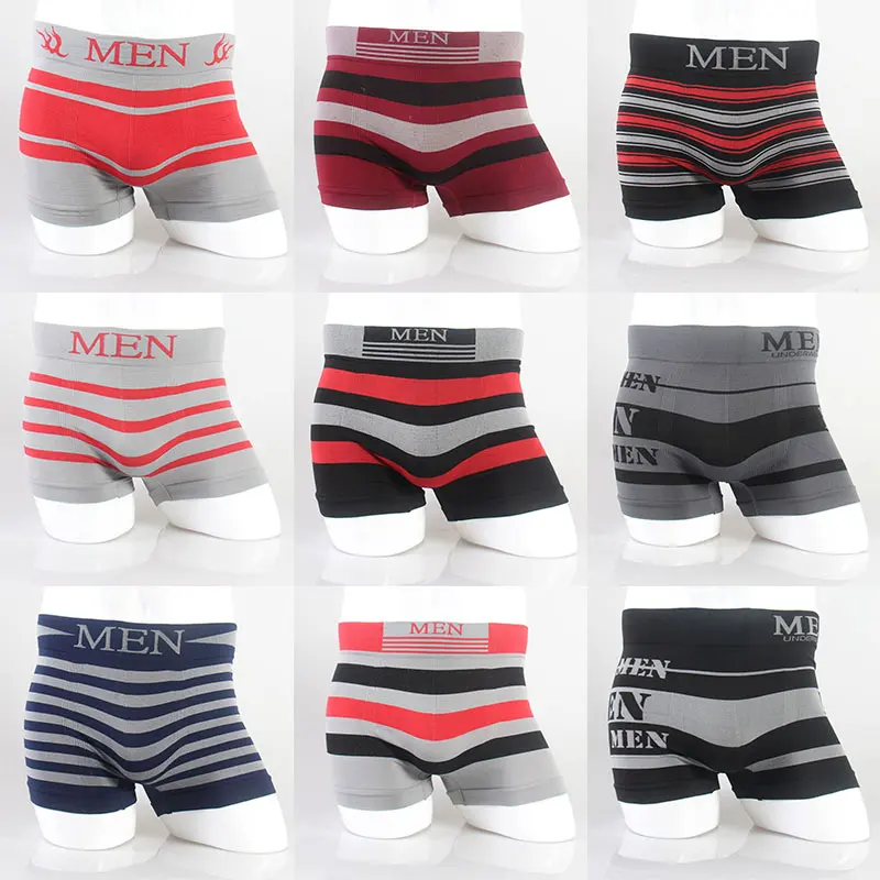 Сексуальные боксеры Мужское нижнее белье трусы мужские сетчатые шорты Cueca