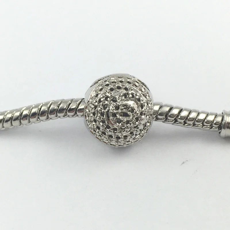 Ажурные зажимы круглые безопасные Европейские Бусины подходят для браслетов и |