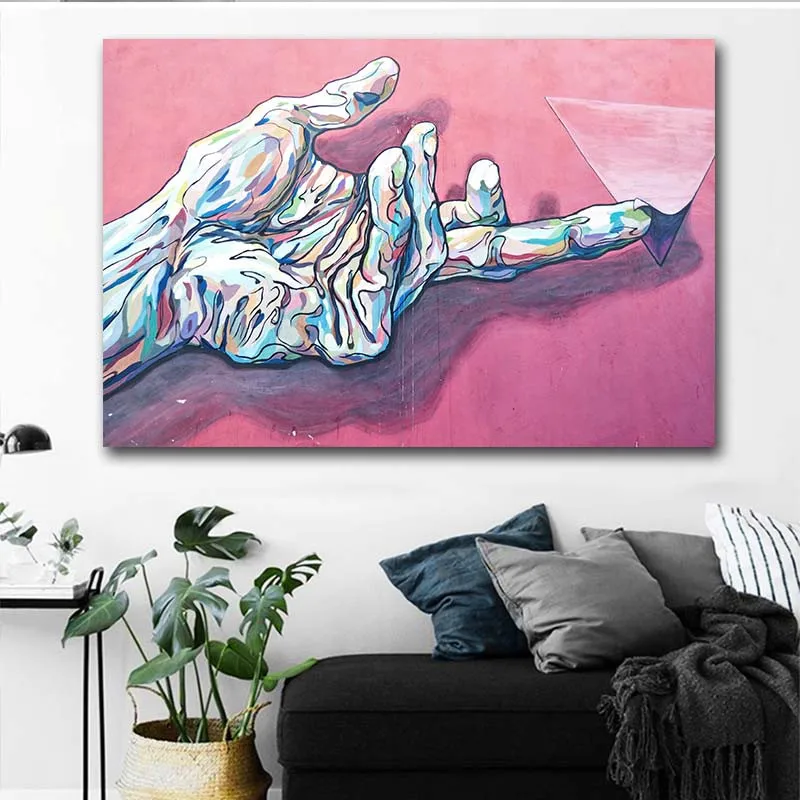 GOODECOR абстрактный пейзаж холст искусство на стене Красочный Облако плакат печать