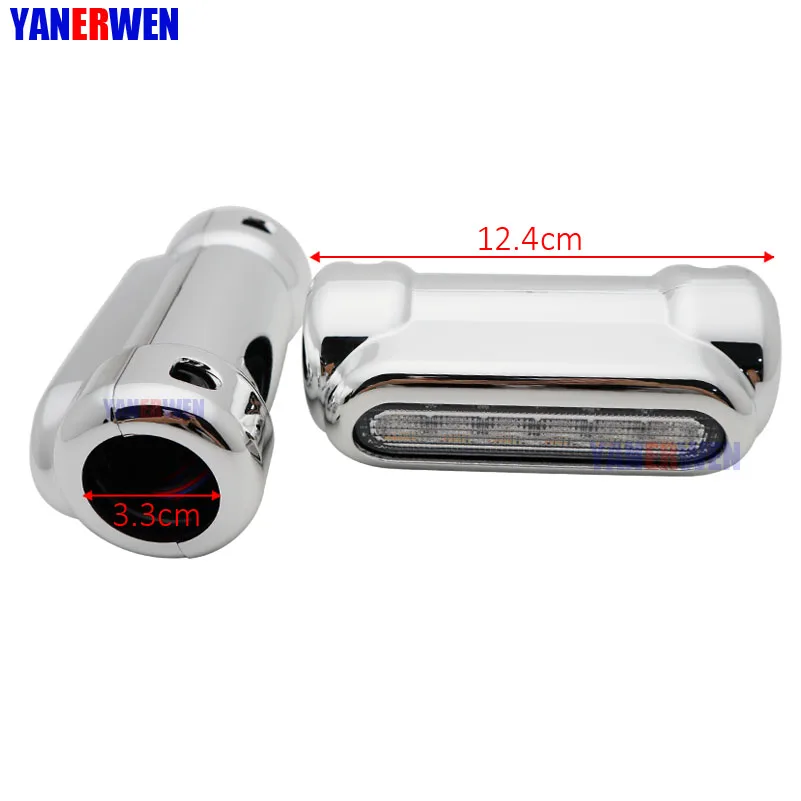 Черный хром Универсальный мотоцикл шоссе бар Switchback дальнего света Белый