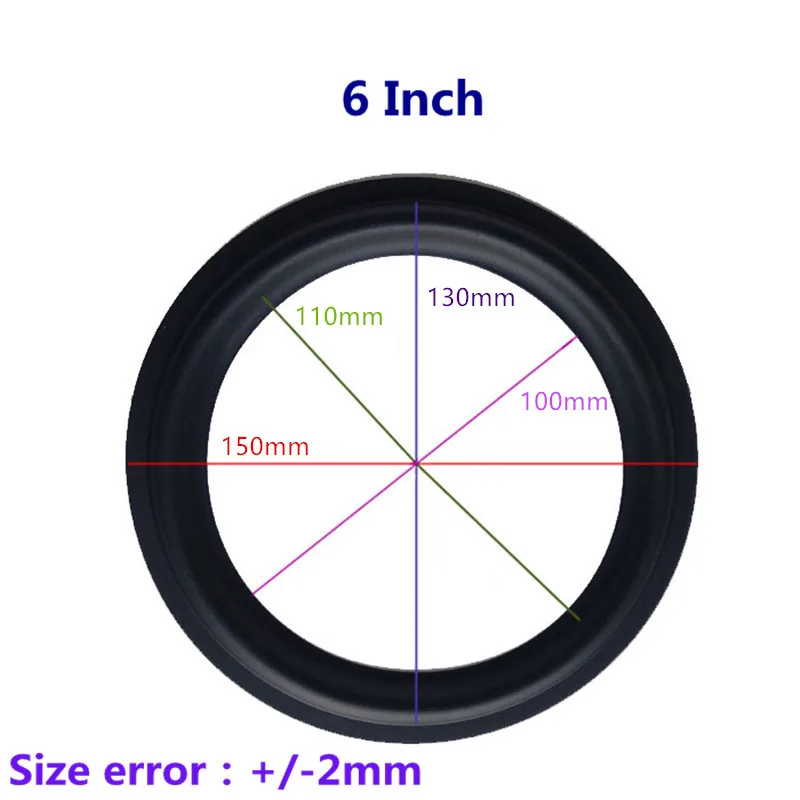 New 2 Pair 6&quot Woofer Repairable Parts / Speaker Rubber Surround ( 150mm 130mm 110mm 100mm ) | Электроника