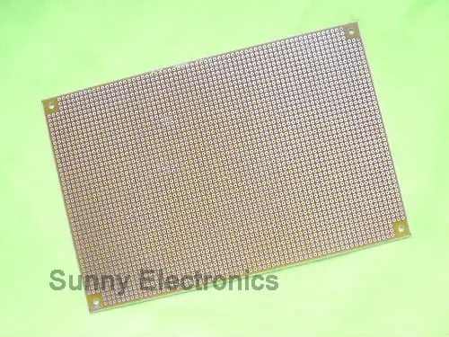 10x 15 см(" x 6") Односторонний Прототип PCB панель универсальная печатная плата FR-4 стекловолокна 10 шт./партия