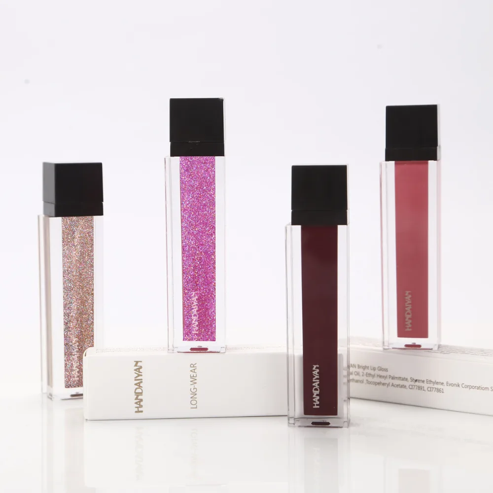 HANDAIYAN макияж губ Shimmer сияющий блеск для пигменты Longwear увлажняющий Алмазный Блеск