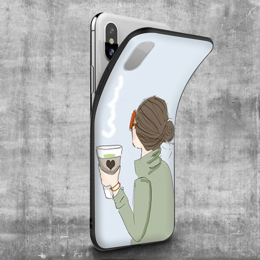 Lavaza Vogue Princess Girls Female Coffee Чехол для iPhone 12 mini 11 Pro XS Max XR X 8 7 6 6S Plus 5 5s se | Мобильные
