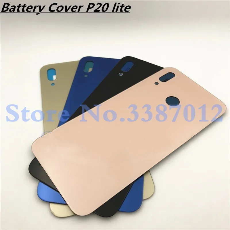 Для huawei P20 Lite стеклянный чехол для задней крышки батареи для huawei Nova 3e запасной чехол для задней двери глянцевый Ремонт частей