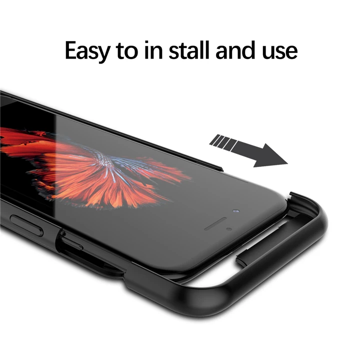 Чехол для зарядного устройства для iPhone 6, 6s, XS Max, XR, 4000 мАч, внешний аккумулятор, чехол для зарядки аккумулятора, для iPhone 7, 8 plus, SE, 5, 5S, чехол