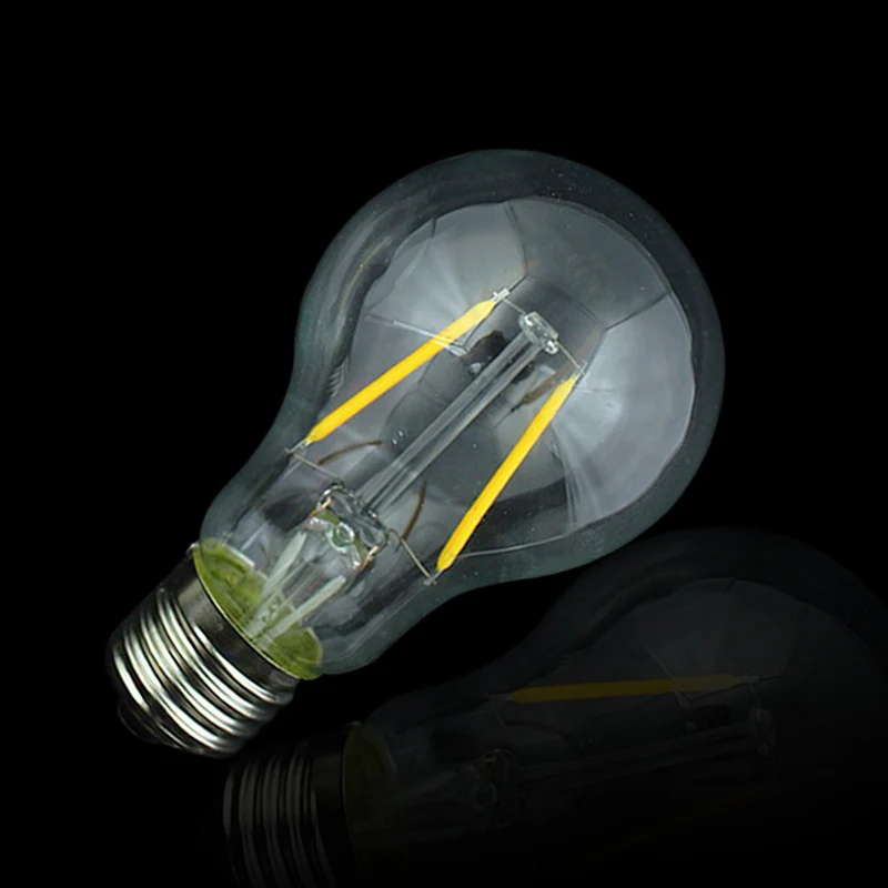 1x Новый E27 светодиодный нити светильник Стекло Корпус Cob лампы 230V 220V 4W 8W 360