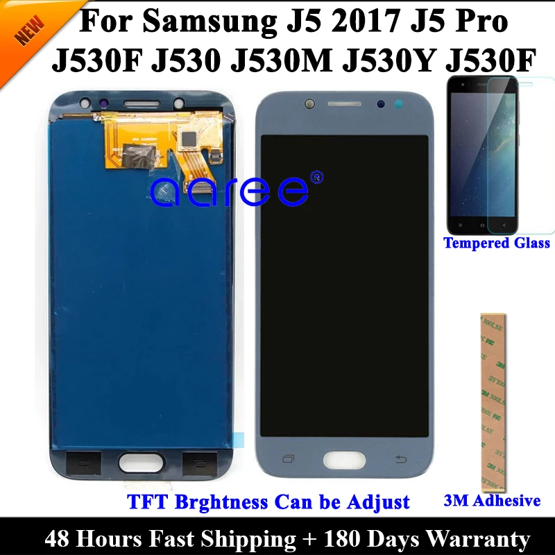 Протестированный ЖК-дисплей для Samsung J5 Pro 2017 J530 J530F ЖК-экран сенсорный дигитайзер