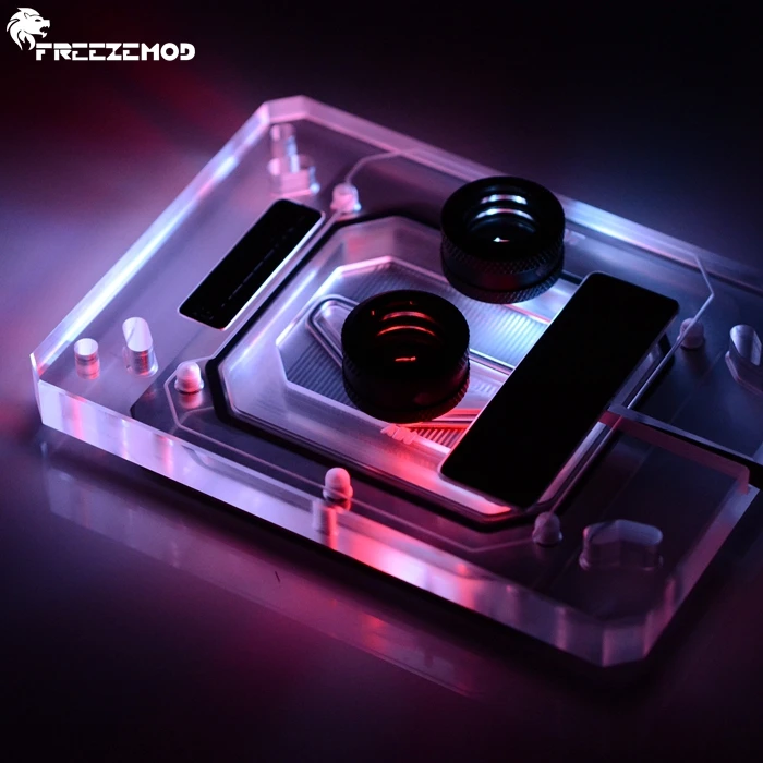 FREEZEMOD PC cpu AMD кулер для воды блок sprayable жидкостный AM3/AM4/TR4 4pin RGB/3pin RBW светильник.