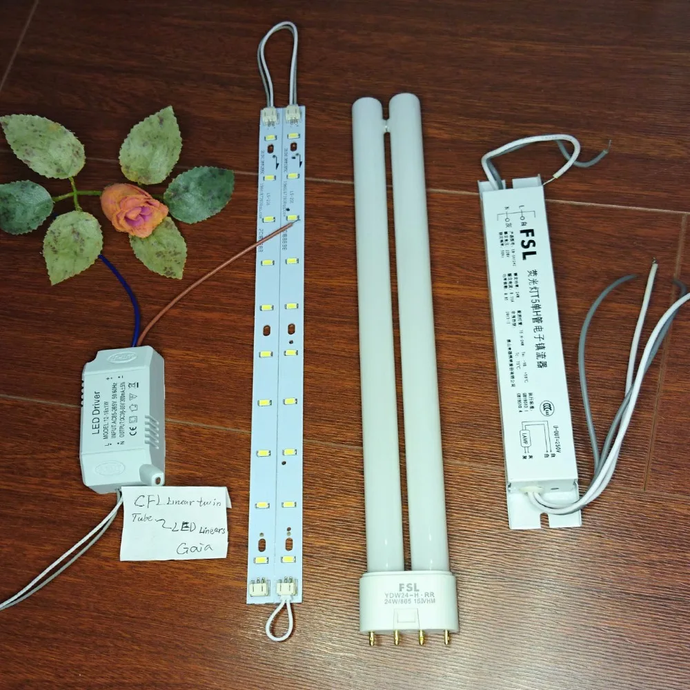 20 светодиоды дооснащения Панель (с LED Driver) заменить 24 Вт 2G11 (4-pin) компактный