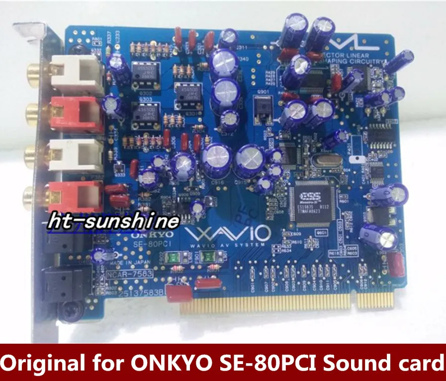 Оригинальная звуковая карта onyo SE 80PCI 2 0 PCI поддержка XP Win7 32bit|Компьютерные кабели и