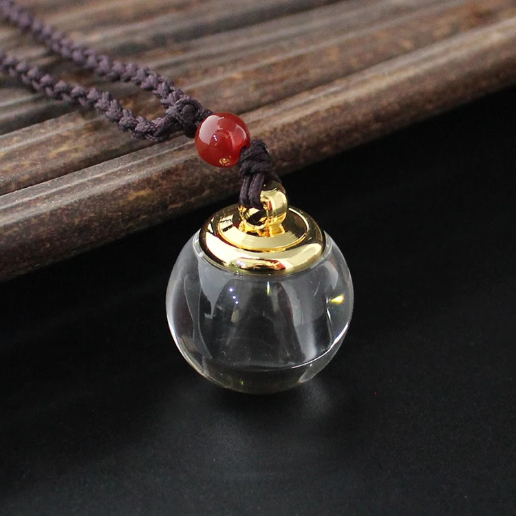 1PC Openable Glass Vial Necklace For Men Women Tube Pendant Empty Bottle Cremation Urn Jewelry