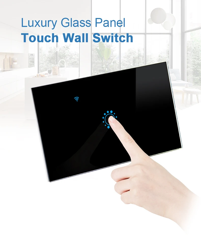 Ewelink smart switch US WiFi touch remote control compatible with Alexa and Google IFTTT support for home automation |