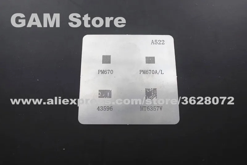 Трафарет для Xiaomi 8 Young Version BGA PM670 PM670A/L SDR845 BCM43596XKUBG MT6353V Reball IC нагревательный шаблон