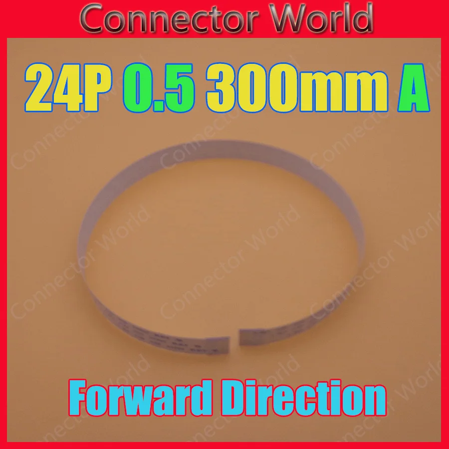 5 100 шт./лот Новый FFC FPC 24pin плоский гибкий кабель 0 мм шаг 24 pin вперед длина 300 ширина 12