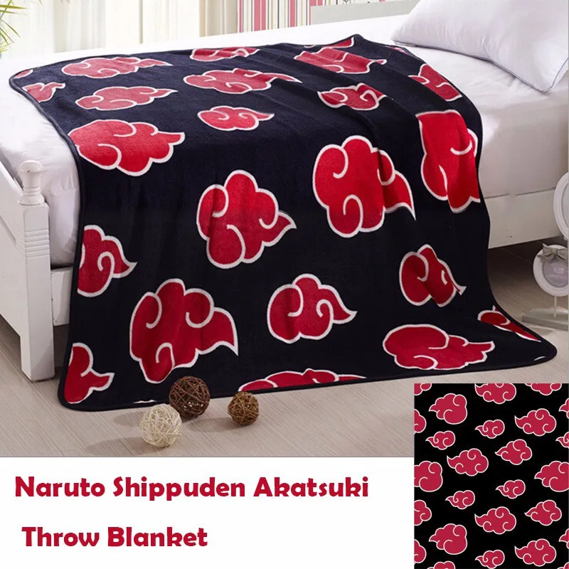 Новый аниме Наруто Shippuden Akatsuki мягкий теплый коралловый флис плюшевое одеяло