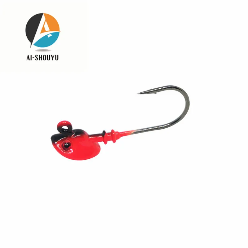 AI SHOUYU 5 шт./лот Fishinghooks 7g/10g/14g/21 г крючок Jig Head Многоцветный рыболовные снасти