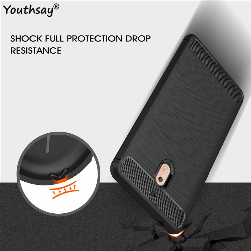 

For Nokia 2.1 2018 Case Cover Armor Rubber Phone Case For Nokia 2.1 Back Cover For Nokia 2.1 2018 TA-1084 TA-1080 Coque Fundas