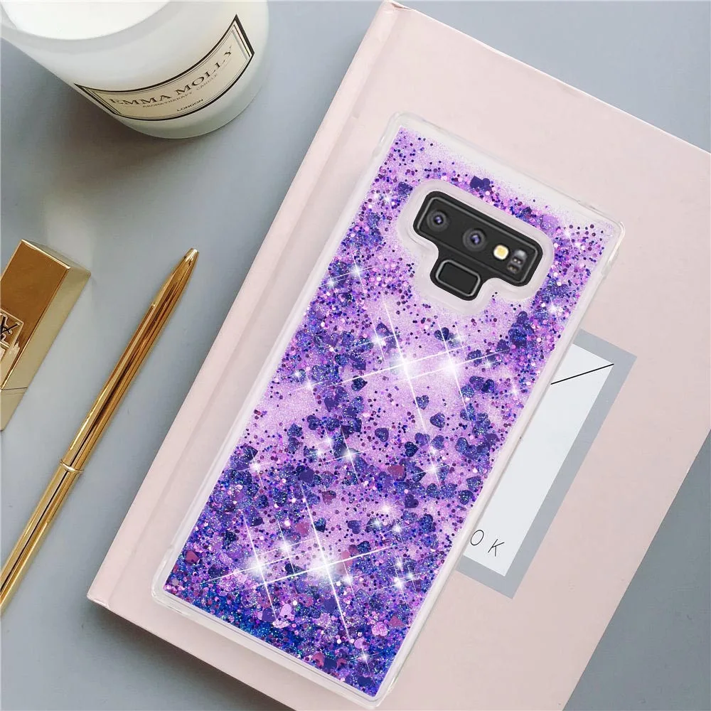 Жидкий блестящий чехол для Samsung Galaxy Note 9 8 мягкий силиконовый из ТПУ S9 S8 S10 S10e Plus |