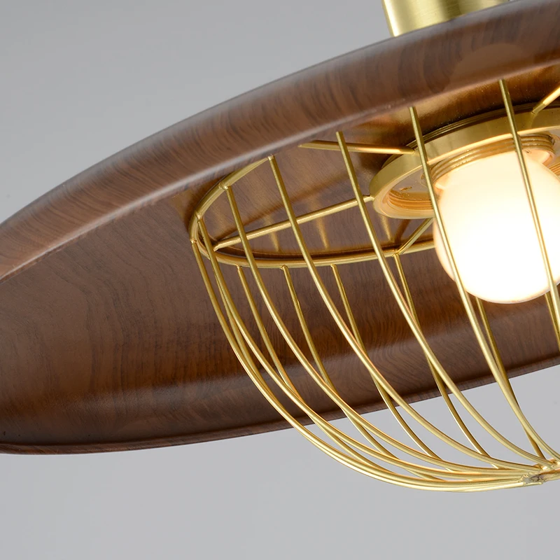 Скандинавский подвесной светильник с имитацией деревянного зерна для гостиной