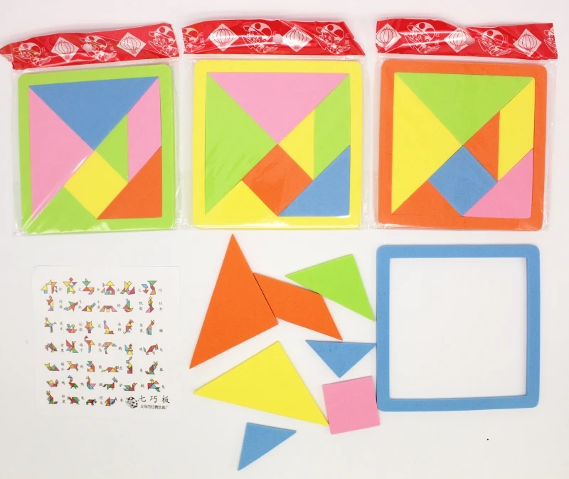 2 шт./компл. новые детские Танграм для умственного развития мягкий материал