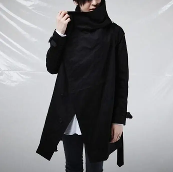 S-4XL мужской Тренч с лацканами весна 2019 | Мужская одежда