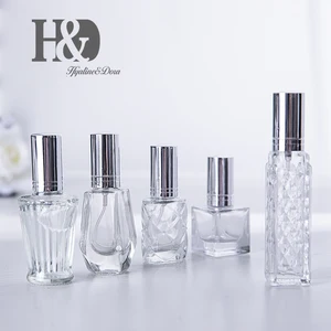 Парфюмерные флаконы H  D, набор из 5 шт., пустой многоразовый стеклянный распылителей, рождественские подарки для путешествий, декоративные стеклянные украшения для дома и свадьбы