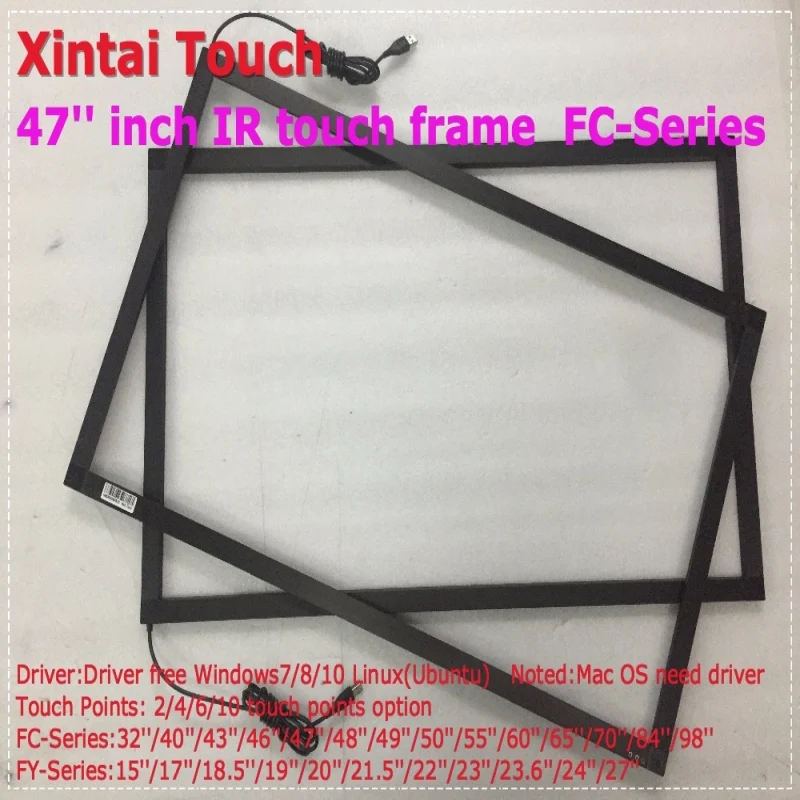 

infrared touch screen 47" 6 points IR touch screen frame for smart