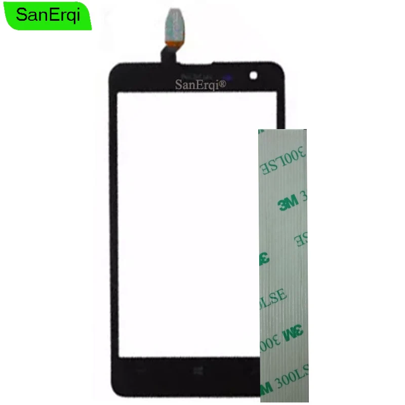 

SanErqi Touch Screen for Nokia Lumia 625 touch screen sensor front glass lens Display panel digitizer touchscreen With 3M Tape