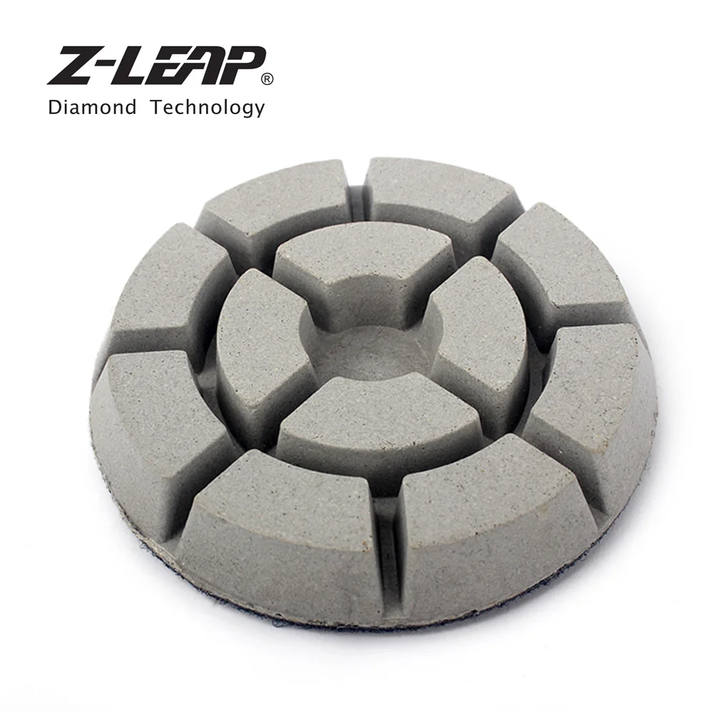 

Z-LEAP 3pcs Floor Polishing Pad 3"/4" Dry Wet Use Diamond Polishing Disc For Marble Granite Stone Floor Grinding 10mm Thickness