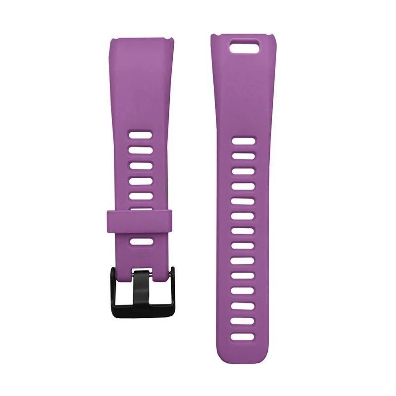 Hangrui для Garmin Vivosmart HR смарт-браслет мягкий силиконовый ремешок спортивные браслеты для Vivosmart HR умный Браслет замена - Цвет: Purple