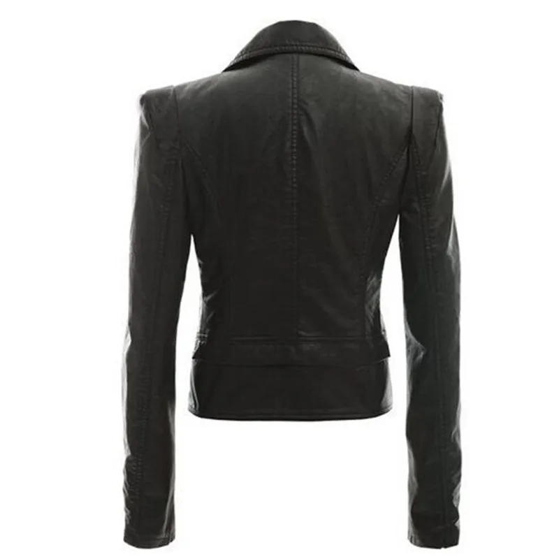 

Leather Women Coat Punk Cardigan Plus Size Autumn Winter Bomber Jacket Casaco Feminino Basic Jackets Woman Clothes Outerwear