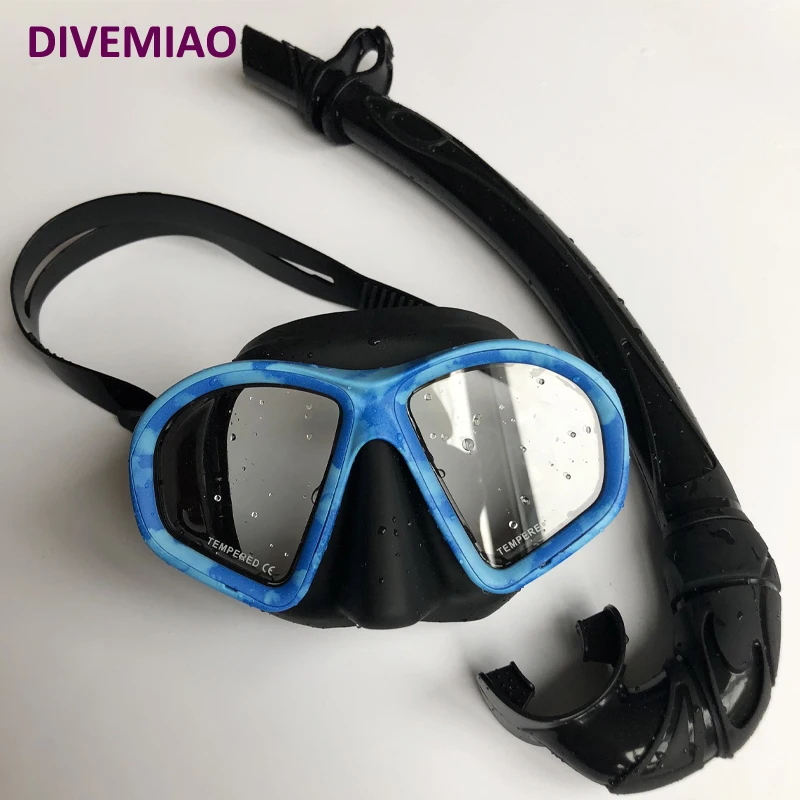 spearfishing macka scuba diving snorkel mask for swimming mascara buceo CAMO color set freediving underwater | Спорт и развлечения