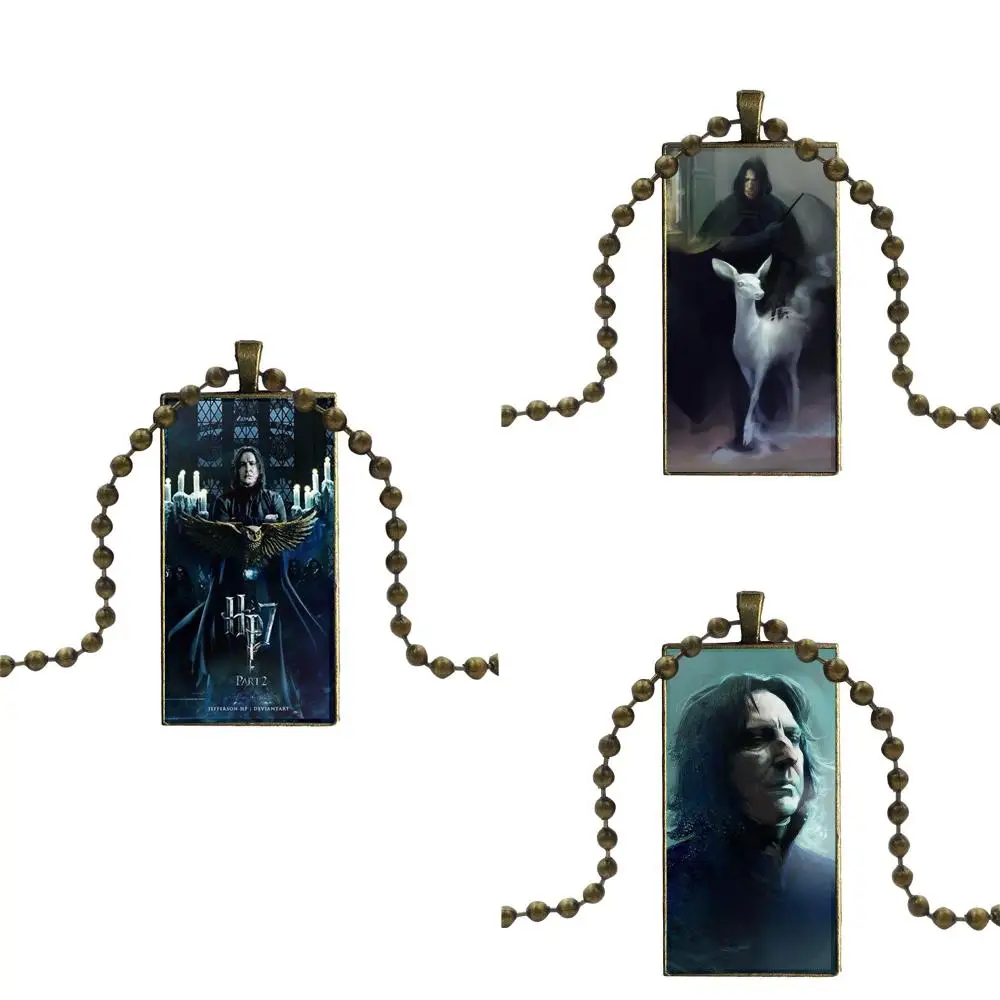 Severus Snape модное ожерелье для девочек оптом с бронзовым покрытием стекло колье