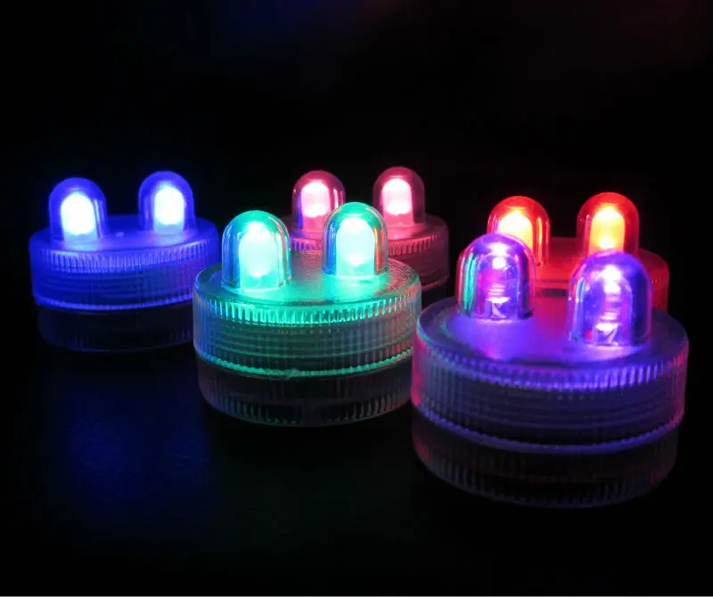 Factory Direct Deal!!!  100 pcs /lot Super Bright  Submersible LED Light Floralyte Waterproof LED Candle Light For Wedding