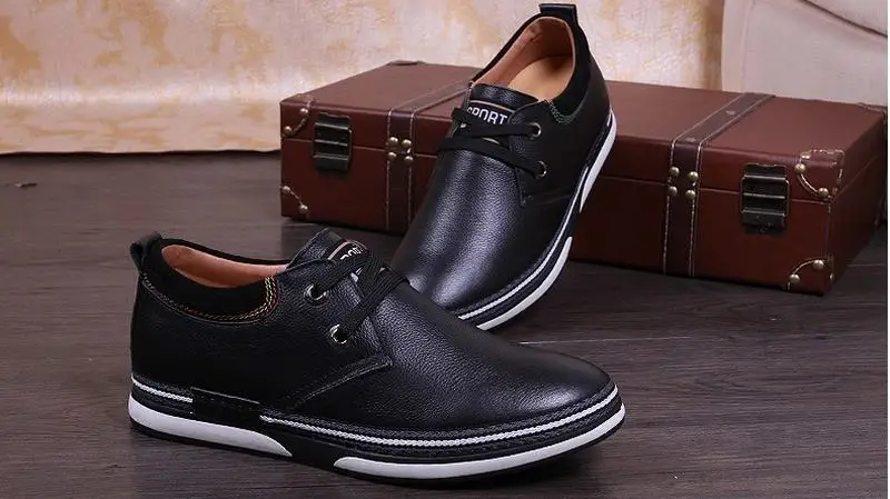 Увеличивающие рост обувь для мужчин 5 см новые модные на шнуровке Повседневная