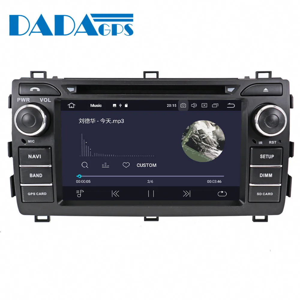 Мультимедийная магнитола для Toyota Auris мультимедийный DVD плеер на Android 9 0 4 + 32 ГБ с GPS