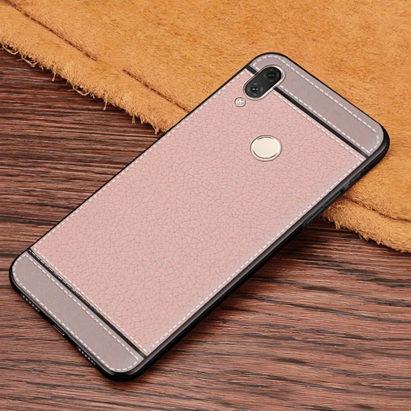 

Litchi silicone case Honor 8x max 7.12" funda carcasa lychee leather soft tpu cover for huawei honor 8x max etui kryty tok husa