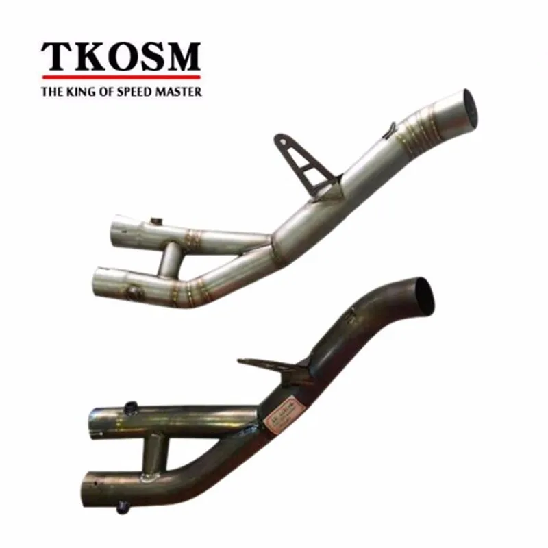Tkosm мотоциклетные выхлопных среднего трубы для 2015/2016 R1 изменение выхлопной