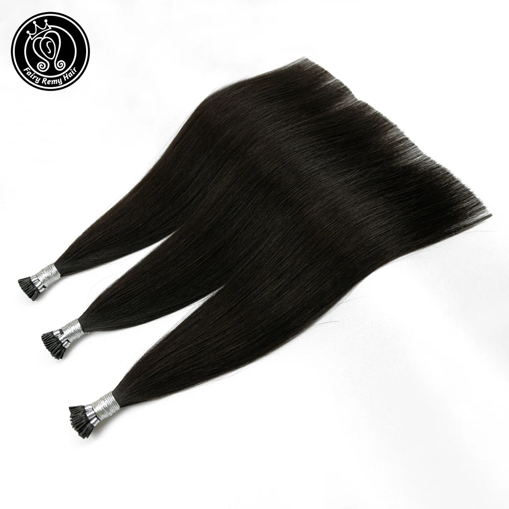 Сказочные волосы Remy 0 8 г/локон 16 &quot18&quot 20 &quotFusion I Tip для наращивания на капсулах 100%