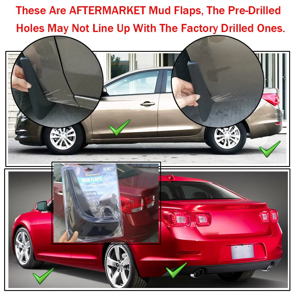 2 шт./комплект универсальные брызговики для Peugeot FIAT Citroen VW AUDI KIA Buick Renault Ford Mazda 3 4
